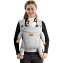 New Upgrade Ergonomic Baby Carrier Newborn Toddler Wrap Carrier,Hands Free Baby Sitting Sling,Breathable,Perfect for Infants/Chest Sling for Babies Shower Gift (Light Grey, Upgrade-with Belt) by TinyTreasures Baby Boutique