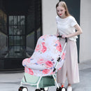 Yoofoss Nursing Cover Breastfeeding Scarf - Baby Car Seat Covers, Infant Stroller Cover, Strechy Carseat Canopy for Boys and Girls (Flower) by TinyTreasures Baby Boutique
