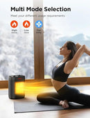 1000W Small Space Heater for Indoor Use, 2S Fast Heating, PTC Ceramic Electric Space Heater with 3 Modes, Thermostat, Overheated & Tip-Over Safety Protection, Portable Heater for Office and Bedroom by CozyNest Decor