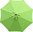 Sunnyglade 9' Patio Umbrella Outdoor Table Umbrella with 8 Sturdy Ribs (Grass Green) by GreenHaven Gardens