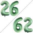 GOER Number 26 Balloons for 26th Birthday Party Decorations,42 Inch Jumbo Foil Helium 62 Balloons for 62nd Birthday 2026 New Year Eve Graduation Party Decoration (Sage Green) by TinyTreasures Baby Boutique