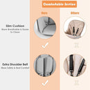 BABY JOY 3 in 1 High Chair, Baby Eat & Grow Convertible Wooden High Chair/Rocking Chair/Booster Seat/Toddler Chair, Infant Dining Chairs w/Double Removable Tray, 5-Point Seat Belt & PU Cushion, Gray by TinyTreasures Baby Boutique