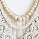 Achart Macrame Wall Hanging Large- Boho Wall Decor- large wall art- Wall Decor Living Room- Macrame Tapestry Boho Decor for Bedroom (Wooden Bead) by CozyNest Decor