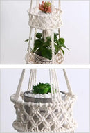 Pony River Hanging Fruit Basket, 3 Tier Cotton Macrame Produce Basket for Kitchen, Indoor Planter Hangers. by CozyNest Decor