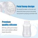 Elfzone Manual Breast Pump - Adjustable Suction Silicone Hand Pump Breastfeeding, Small Portable Manual Breast Milk Catcher Baby Feeding Pumps & Accessories, White, Mother’s Day Gifts by TinyTreasures Baby Boutique