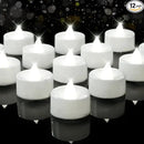 BEICHI Flameless Candles, 12Pack Battery Operated Candles, LED Tea Lights Candles Battery Operated, Flickering Fake Candles for Wedding Halloween Christmas Diwali- Pure White Light by GreenHaven Gardens