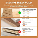 Solid Wood Floating Shelves Set of 2 - Natural, Warp & Crack Resistant 17.72 Inch Wall Shelf with Invisible Brackets Thicker, More Durable for Bathroom, Bedroom, Kitchen, Living Room (Wood, 17.72) by CozyNest Decor
