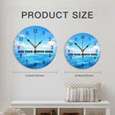 Generic Custom Wall Clock Personalized Clocks with Photo Text Logo Silent Non Ticking Round Decoration for Kitchen Family Friends Gifts, 12inch-30cm by TinyTreasures Baby Boutique