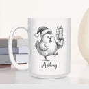 Personalized Name Chicken Coffee Mug Gift, Awesome Chicken White Ceramic Mug 11 Oz 15 Oz, Customized Animal Accent Cup Gift For New Year Anniversary, Unique Teacup For Chickens Lovers/Chickens Lady by TinyTreasures Baby Boutique