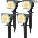 EIUIO Solar Outdoor Lights, 3 Lighting Modes Solar Spot Lights Outdoor with Auto On/Off, Waterproof Landscape Lighting for Garden Yard Pathway by GreenHaven Gardens