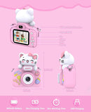 Video Kids Camcocrder, Kids Boys Digital Toddler Camera for 3 4 5 6 7 8 Years Old Birthday Gifts, 1080P Video Camera with Cute Protective Cover & 16GB TF Card, Pink by TinyTreasures Baby Boutique