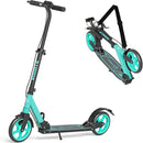Kick Scooter for Kids Teens & Adults, 4 Adjustable Heights, 8IN All Terrain Big Wheels, Dual Brakes & Dual Suspension, Foldable and Lightweight, Gifts for Girls Boys by TinyTreasures Baby Boutique