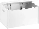 Amazon Basics Kids Toy Box, Wooden Organizer Storage Chest,White, 30" x 18" x 19" by CozyNest Decor