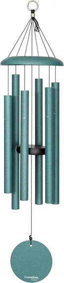 Corinthian Bells by Wind River - 30 inch Patina Green Wind Chime for Patio, Backyard, Garden, and Outdoor Decor (Aluminum Chime) Made in The USA by CozyNest Decor