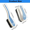 Soft Bristle Scrub Cleaning Brush Stain Remover Brush Fabric Cleaning Brush Laundry Brush Small Scrub Brush Cleaner Household Cleaning Brushes for Carpet, Clothes, Bathroom,Sneaker-2 Pack (Blue) by CozyNest Decor