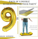 GOER Number 90 Balloons for 90th Birthday Party Decorations,42 Inch Jumbo Foil Helium Balloons for 90th Anniversary (Gold) by TinyTreasures Baby Boutique