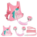 Toddler Leash-Baby Walking Safty Harness and Child Anti Lost Wrist Link for Girls/Boys Travel (Pink) by TinyTreasures Baby Boutique