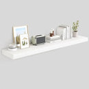 Heimlove 55 Inch Floating Shelves for Wall,10 Deep Large White Wall Shelf with Heavy Duty Brackets,Wall Mounted Storage & Display Shelves for Bedroom,Living Room,Kitchen,Office by CozyNest Decor