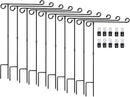 Garden Flag Stand Holder 10 Pack Garden Flag holder for 12 x 18 Inches Flags with Anti-Wind Clip for Outdoor Garden Yard Lawn by GreenHaven Gardens