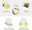 MOOB Kids Travel Pillow for Car Seat Kids U-Shape Travel Neck Pillow Support Children Stroller Pillow Grey Yellow by TinyTreasures Baby Boutique