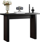 AVZEAR Mid Century Narrow Entryway Console Table, 43.3" Fluted Wood Couch Table Behind Sofa Long and Skinny for Living Room Hallway Entrance Foyer, Black by CozyNest Decor