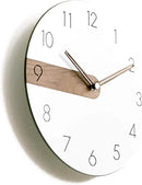 Stephanie Imports Modern Minimalist Exposed Wood Silent Wall Clock (Numerical) by CozyNest Decor