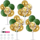 TONIFUL 4 Set Sage Green Gold Balloon Centerpieces for Table,Balloon Stand Centerpiece Table Decorations for Birthday Baby Shower Woodland Party Decorations Christmas by TinyTreasures Baby Boutique