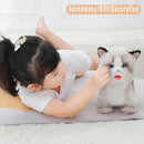 Electronic Interactive Ragdoll Cat - Realistic Handmade Toy with Walking, Barking, Wagging Tail & Talking - Robotic Pet Toy for Toddler Kids by TinyTreasures Baby Boutique
