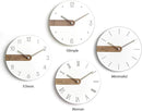 Stephanie Imports Modern Minimalist Exposed Wood Silent Wall Clock (Numberless) by CozyNest Decor