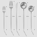 Matte Silverware Set, Vanys 20 Piece Stainless Steel Cutlery Flatware Set, Kitchen Utensil Sets for 4, Tableware With Knife Spoons And Forks Set, Satin Finished Polished by CozyNest Decor