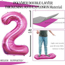 GOER Pink Foil Balloons Number 2,Huge Number Balloons for 2nd 22nd Birthday Party Supplies Anniversary Decorations(3 pcs,42 inch,32 inch,16inch) by TinyTreasures Baby Boutique