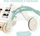 Beright Wooden Baby Walker with Roller, Push and Pull Learning Activity Walker, Multi-Functional Kids’ Activity Toy, Multiple Activities Center, Develops Motor Skills & Stimulates Creativity, Natural by TinyTreasures Baby Boutique