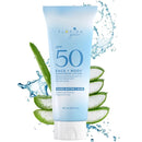 Florida Glow Water Based Sunscreen Lotion SPF 50, 8 OZ Pack of 1 - Florida keys and Hawaii act 104 reef compliant (oxybenzone and octinoxate free)- great for Kids and sports by TinyTreasures Baby Boutique
