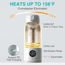 Koalababy Portable Bottle Warmer for Travel – Baby Bottle Warmer with Fast Heating, 17oz Large Capacity Milk Warmer for Breastmilk, Formula, Water, IPX6 Washable, for Car, Airplane & Outdoor Travel by TinyTreasures Baby Boutique