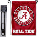 College Flags & Banners Co. Alabama Crimson Tide Garden Flag with Stand Holder by GreenHaven Gardens