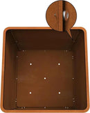 Corten Steel Planter Box 20" L x 20" W x 20" H,Large Metal Square Planter for Outdoor Plants,Metal Cube Flower Pot with Drainage Hole for Porch Hotel Patio Yard by GreenHaven Gardens