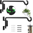 16 Inch 2 Pack Plant Hanger,Plant Hangers Outdoor,Plant Wall Hanger,Plant Hooks for Hanging Baskets,Plant Hooks for Wall,Bird Feeder Hanger,Bird Feeder Hangers for Outside,45°~180° Swivel Plant Hanger by GreenHaven Gardens