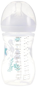Philips Avent Natural Baby Bottles with Natural Response Nipples (Medium Flow, Flow 3), with Seahorse and Starfish Design, 9oz, 4-Pack, SCY903/68 by TinyTreasures Baby Boutique