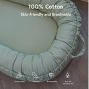 Infant Lounger, Baby Nest Cover for Baby Girls & Boys, Newborn Essentials for Baby 0-18 Months, 100% Cotton Breathable (Spring Green) by TinyTreasures Baby Boutique