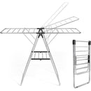 APEXCHASER Clothes Drying Rack, Drying Rack Clothing with Height-Adjustable, Foldable Gullwings Laundry Rack, Indoor Outdoor Use, No Assembly,Black by TinyTreasures Baby Boutique