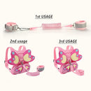 Toddlers Leash + Anti Lost Wrist Link Child Kids Safety Harness Kids Walking Wristband Assistant Strap Belt for Girl Pink Christmas Gift (PINK2) by TinyTreasures Baby Boutique