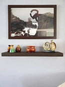 Joel's Antiques 54 Inch Wooden Floating Shelves for Wall - 54x8x2 in - Made of Natural Wood - Long Heavy Duty Wall Shelves - Made in USA NO TARIFFS - Perfect for Living Room, Kitchen - Mocha by CozyNest Decor