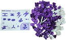 STEM Toys for Kids Ages 3 Bright 2025 | Educational Building Blocks Set | 102-Piece BPA-Free Plastic Construction Kit | Creativity & Fine Motor Skills | Instruction Booklet - Purple by TinyTreasures Baby Boutique