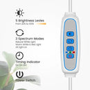 Garpsen Grow Light, Full Spectrum LED Plant Lights with Stand, 3 Color Modes Floor Grow Lamp with Timer 6/12/16H, 5 Dimmable Levels, 67'' Adjustable Height for Indoor Large Plants(White) by GreenHaven Gardens