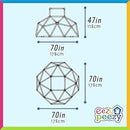 Eezy Peezy Monkey Bars Climbing Tower - Active Outdoor Fun for Kids Ages 3 to 8 Years Old, Green by TinyTreasures Baby Boutique