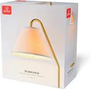 GLOBE Electric 61000147 62" Floor Lamp, Matte Brass, Beige Fabric Shade, On/Off Rotary Switch on Socket, 6-Foot Clear Cord, Reading Light, Bedroom, Living Room, Home Decor by CozyNest Decor