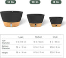 ZMTECH Hanging Planters for Indoor Plants Set of 2 Self Watering Hanging Pots Hanging Baskets Hanging Flower Pots for Outdoor Hanging Plants(8 Inch, Gray) by GreenHaven Gardens