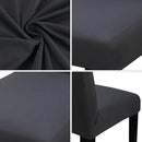 JQinHome Dining Room Chair Covers Set of 12, High Stretch Chair Slipcover Removable Washable Chair Seat Protector Cover for Home Party Hotel Wedding Ceremony (Grey) by CozyNest Decor