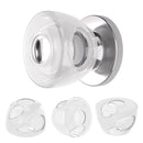 Inaya Baby Proofing Door Knob Cover (4 Pack) - Prevent Children from Opening Doors, Fit Most Round Knobs - Door Knob Safety Cover for Kids, Child Proof Door Lock, Child Proof Door Locks - Clear by TinyTreasures Baby Boutique