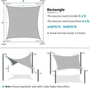 Amagenix Sun Shade Sail 5'X7' Curved Edge Outdoor Shade Canopy Dark Grey Breathable 95% UV Block Shade Cloth for Patio Garden Backyard (We Make Custom Size) by GreenHaven Gardens